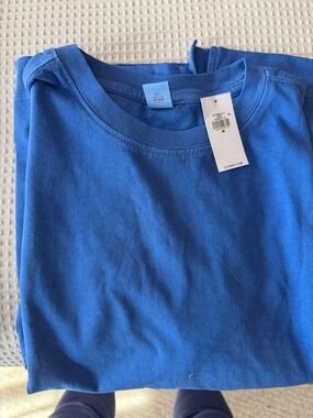 Old Navy Bright Blue Kids Short Sleeve Tee